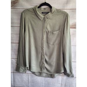 Calvin Klein Jeans Mens Button Down shirt 100% Viscose Size Large